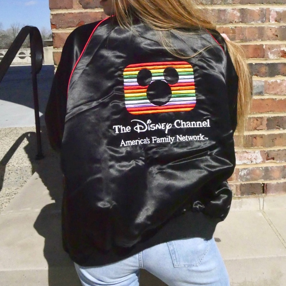 Vintage Disney Channel Satin Bomber Jacket - Picture 3 of 4